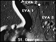 Apollo 15 traverse map
