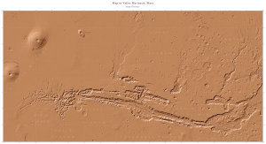 Image of map of Valles Marineris